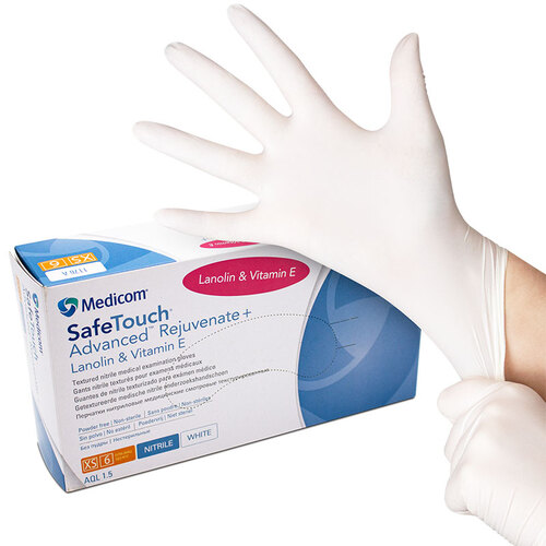 Safetouch handske hvid. XS